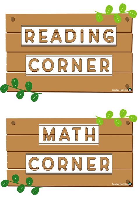 Teacher Fun Files: Subject Labels Free Layout .